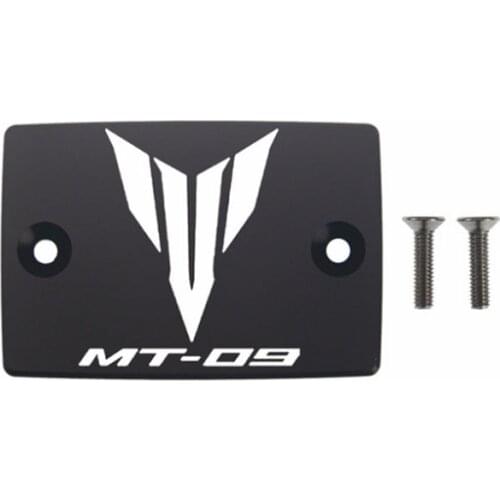 CNC Aluminum Motorcycle Brake Fluid Fuel Reservoir Tank Cover Cap FOR YAMAHA MT-09 2014-2019