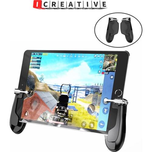 For Ipad Tablet Capacitance L1R1 Fire Aim Button Triggers Gamepad Joystick, COD PUBG Trigger Controller, For Tablet FPS Games