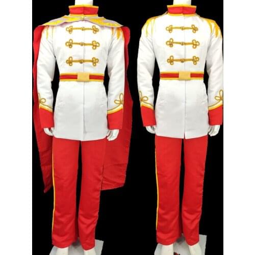 Movie Sleeping Princess Cosplay Costume Prince Phillip Outfit With Cloak Halloween Stage Performce Clothing For Adult Men
