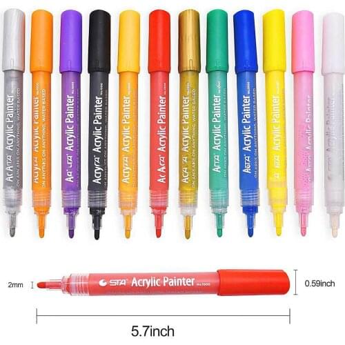 Colorful Waterproof Pen Car Tyre Tire Tread CD Metal Permanent Paint Markers Graffiti Oily Marker Pen Marcador Caneta Stationery