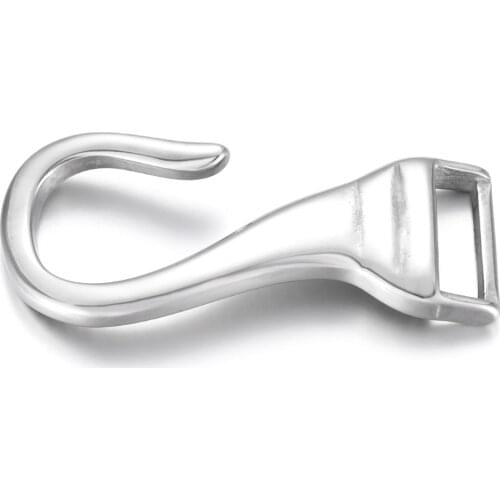 Stainless Steel Hooks Polished Bracelet Hook Connector Closure Hole 10x3mm DIY Accessories Jewelry Making Supplies