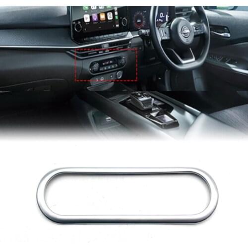 For Nissan Note 2020 2021 2022 ABS Matte Air Condition Vent AC Outlet Switch Panel Cover Trim Sticker Car Interior Accessories