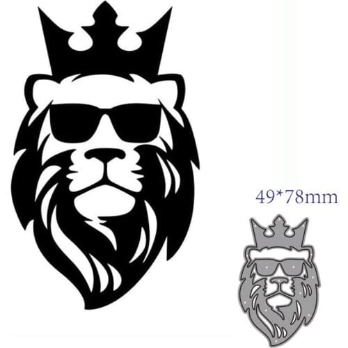Metal cutting dies cut die mold Animal lion decoration Scrapbook paper craft knife mould blade punch stencils