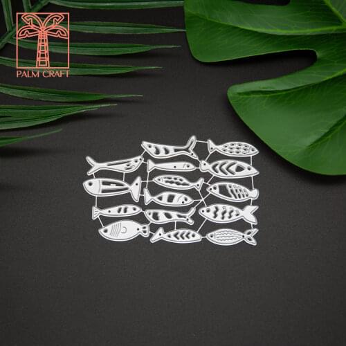 Fishes metal die cutting dies 2020 DIY die cutter for Scrapbooking & Stamping greeting Card making Crafts embossing Stencil