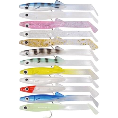 Soft Lure Soft Bait With Fishing Hook 8cm/2.3g minnow crank wobbler quality fishing tackle hooks for fishing