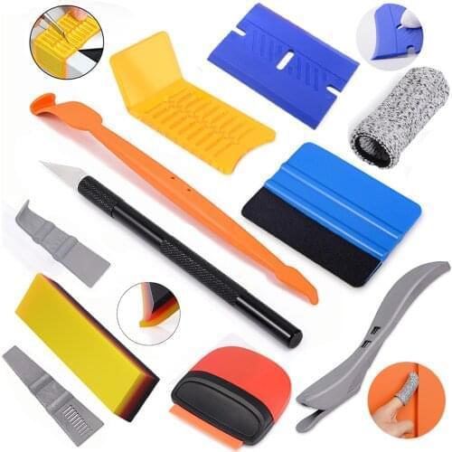 FOSHIO Car Window Tint Foil Film Tool Kit Vinyl Wrap Mark Squeegee Sticker Cutter Finger Sleeve Set Auto Tinting Car Accessories