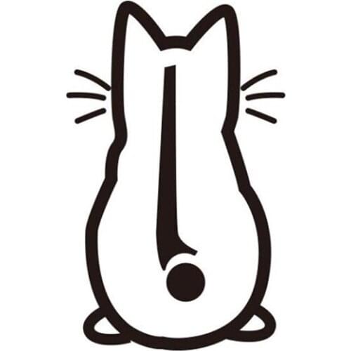 Cute Kitty Cat Car Windshield Wiper Vinyl Art Sticker Decor Lovely Animal Cat Mural Art Decal For Car Window Loptop Decoration