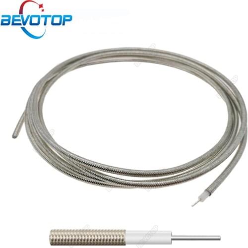 Semi-Flexible RG402 Cable Without Jacket Silver Color 50 Ohm 50-3 RF Coaxial Cable Pigtail Jumper 0.5M 1M 5M 10M