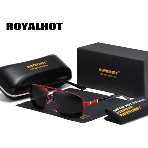 RoyalHot Men Women Polarized Sunglasses Rectangle Aloy Frame Sun Glasses Driving Glasses Shades Oculos masculino Male 900219