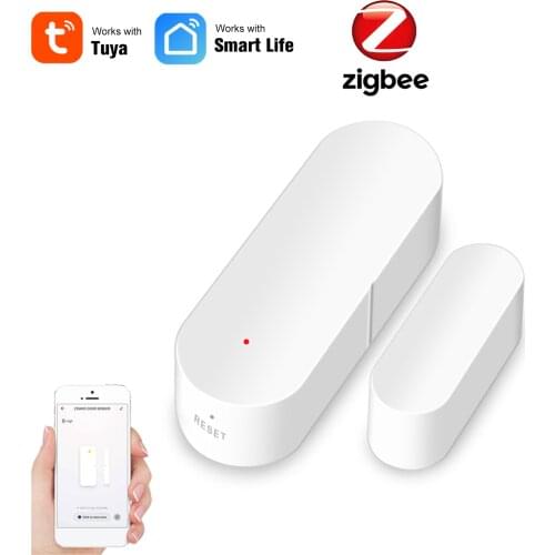Zigbee Smart Door Sensor Tuya APP Control Door Open / Closed Detector Magnetic Switch Window Sensor Smart Home Security Alarm