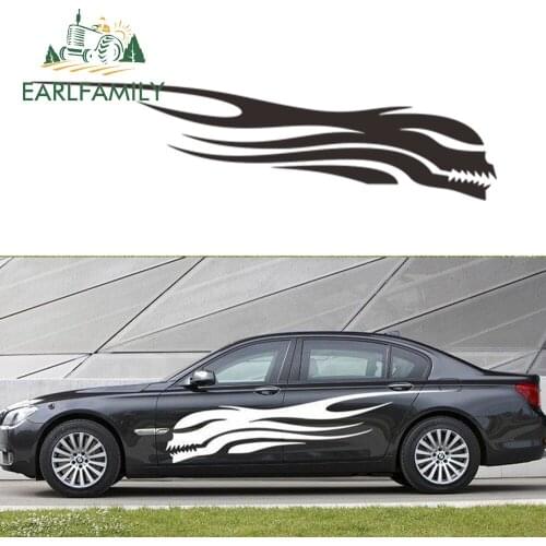 EARLFAMILY 150cm X 38cm 2x Universal White Skull Car Window Side Body Truck Vinyl Stickers Decals (L&R) Car Styling Accessories