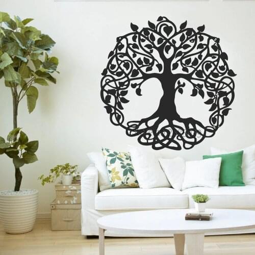165cm Tall Sacred Tree Wall Decal Tree of life Vinyl Sticker For Wall Or Window Home Decor Garden of Eden Big Trees Yoga LC999