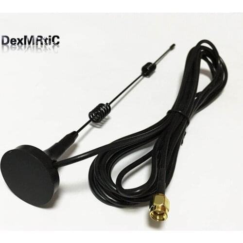 Wifi Antenna 2.4Ghz 7dbi high gain Sucker Aerial 3 meters Extension Cable with SMA Male NEW Wholesale