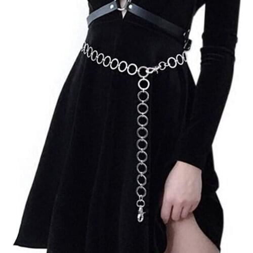 Womens Metal Belt Fashionable Elegant Silver Lady Waist Chain Dress Decorative Metal Belt