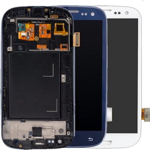 SuperTFT LCD Display 100% Original Tested For Samsung Galaxy S3 i9300 i9301 i9305 i535 Touch Screen Assembly With Frame Original