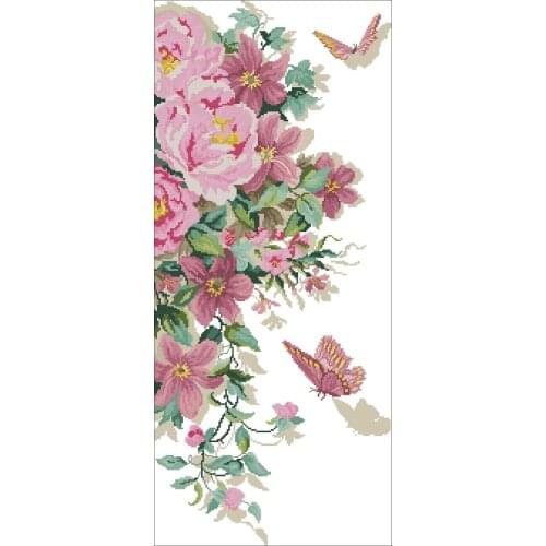 Magazine-water Color Butterfly Lovers Counted Cross Stitch 11CT 14CT 18CT DIY Cross Stitch Kits Embroidery Needlework Sets