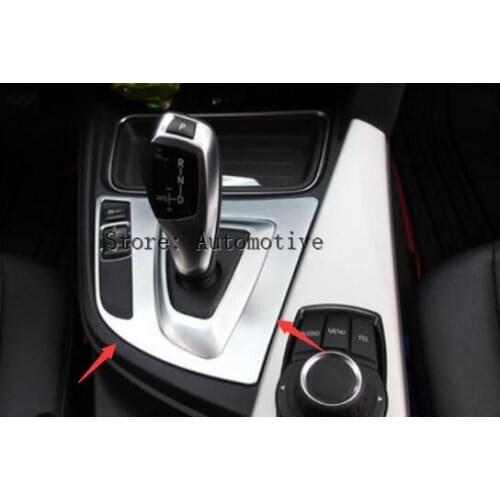 1pc ABS Chrome Gear Shift Panel Trim Sticker For BMW 3 Series f30 316 318 320 328 2013-2017 Car Accessories