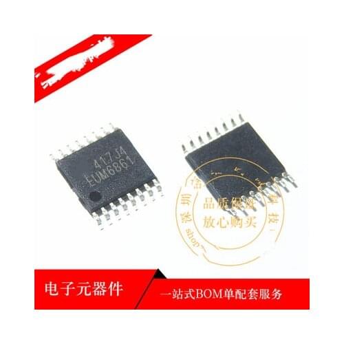 10PCS EUM6861QIR1 TSSOP-16 EUM6861 TSSOP16 6861 18V PWM Fan Motor Driver New and original