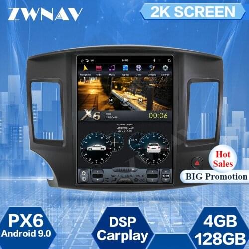 128G Tesla Screen For Mitsubishi Lancer 2007 2008 2009 2010 2011 2012 2013 2014 2015 2016 2017 Android 9.0 Radio Stereo GPS Unit
