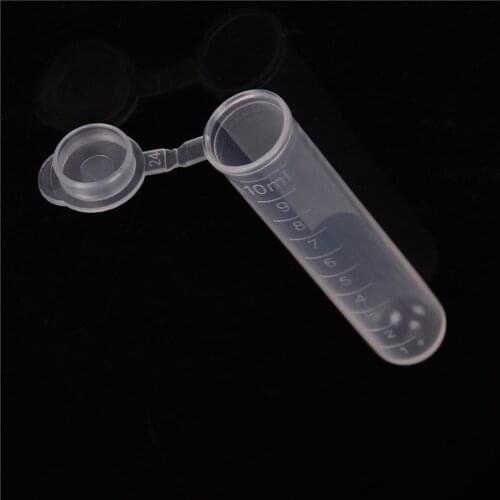 20pcs 10ml Sample Test Tube Specimen Tube Lab Supplies Clear Micro Plastic Centrifuge Vial Snap Cap Container For Laboratory