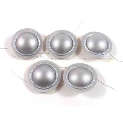5pcs /lot 25.4mm 1inch 1'' Silver color Silk Replacement Diaphragm Horn 8Ohm (Lead wire Both size )