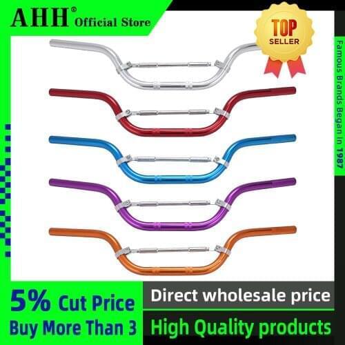 AHH 745mm Aluminum Handle bar Motorcycle handlebar 7/8" inch 22MM For Cheap Pit Bike Dirt Bike Difection Handle Fot Bar Grip Rod
