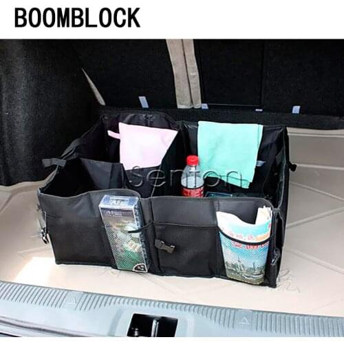 BOOMBLOCK Black Foldable Cooler Trunk Organizer For Peugeot 307 206 Jeep Ford Focus 2 3 VW Polo Golf 4 5 7 Touran T5 T4