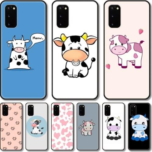 Little cows Phone Case For Samsung Galaxy Note S 21 20 10 9 8 E Lite FE UW Ultra 5G PRO Black Shell Cover