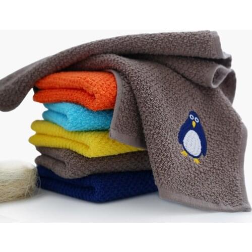 Children Waffle Cotton Face Towel Kids White Towels 100% Combed Cotton Baby Face Towel