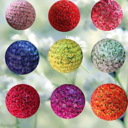 Elegant 10" 25 cm Artificial Rose Silk Flower Leaf Kissing Balls For Christmas Ornaments Wedding Party Decorations Supplies