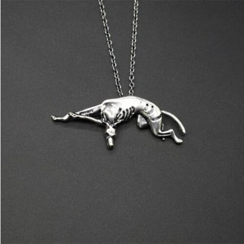 Elfin Trendy Italian Greyhound Necklaces Fashion SLOUGHI Jewellery Spanish Grey Hhound Whippet Pendants Necklace Women Men