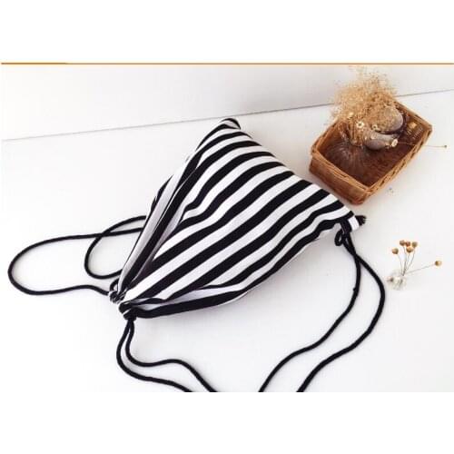 1 piece Canvas Backpack Hot Unique Satchel College School Bag Teenager Girls Drawstring Shoulder Bags Stylish Rucksacks