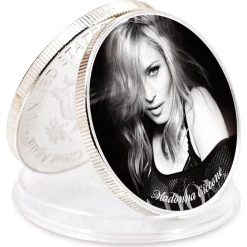 Art Ornament Madonna Siliver Plated Coin Challenge Coin Home Decor Collection Challenge Coin Holiday Gift