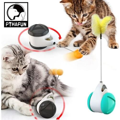 Pet Cat Swing Toy Cats Balance Car Rocking Toy Kitten to Chase Interactive Tumbler with Catnip Interesting Pet Play Products