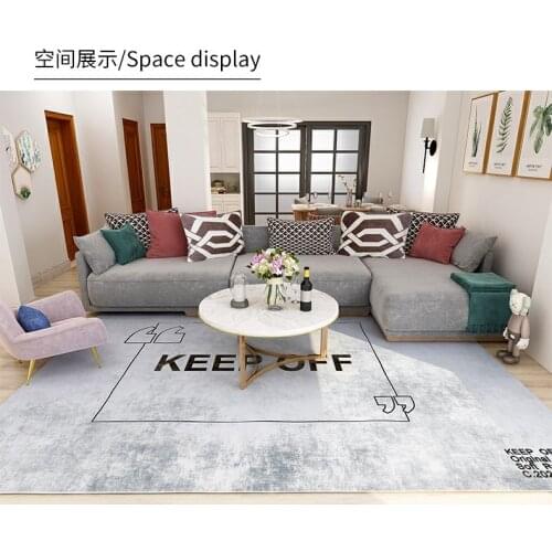 INS Fashion KEEP OFF Carpet Parlor Living Room Rug Shoes Wall Trend Bedside Cloakroom Mat