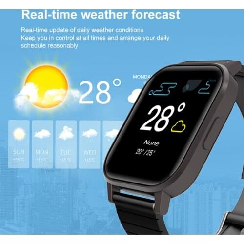 Best selling women men bracelet Smart Band Weather push Blood Pressure Fitness Tracker temperature Smartwatch Waterproof