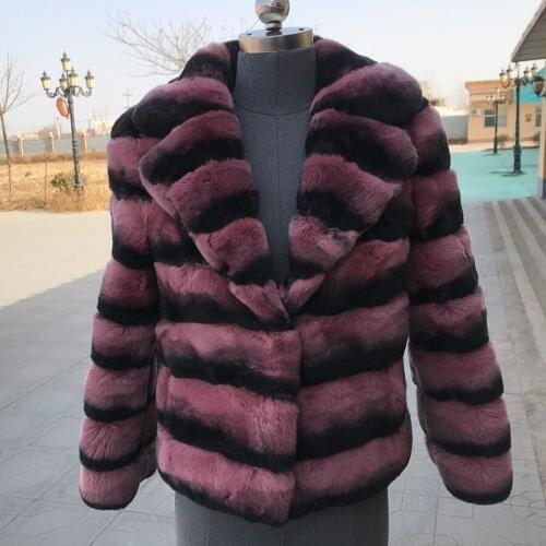Fur Jacket 100% Real Rex Rabbit Fur Coat 2021 New Fashion Cropped Outwear High Quality