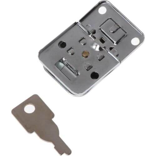 Metal Jewelry Box Lock Suitcase Buckles Toggle Hasp Latch Catch Clasp With Key