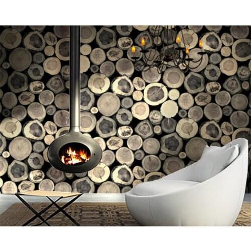 Beibehang wallpaper Fashionable household decoration wood 3D wallpaper on the wall 0.53 x10 m volumes wallpaper for walls 3 d