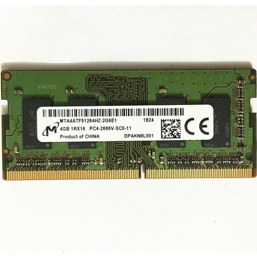 Micron ddr4 4gb 2666 laptop rams 4GB 1Rx16 PC4-2666V-SC0-11 DDR4 2666 4GB laptop memory