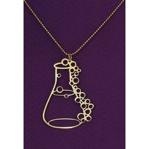 Wholesale Chocolate - Theobromine molecule necklace - chemistry necklace free ship 12pcs/lot