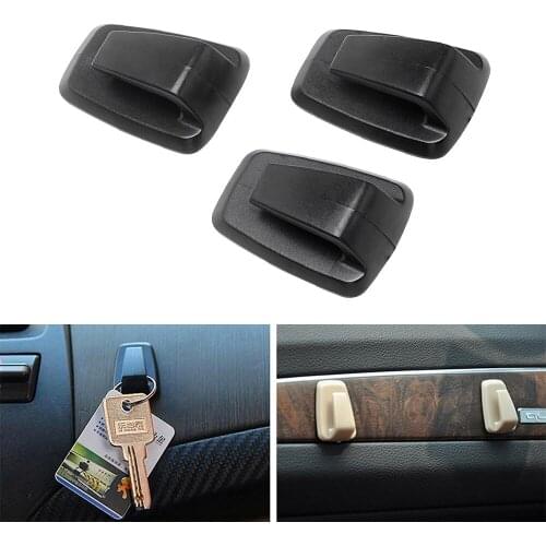 3pcs Plastic Clips Car Accessories Storage Hooks Organizer Bag Holder Hanger Dashboard Door Mounting Off Road 4x4 Auto Fasteners