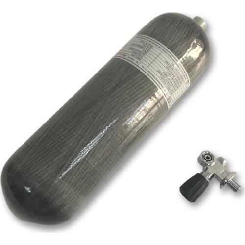 AC16851 Acecare 6.8L CE 4500psi Carbon Fiber Scuba Tank Diving Equipment Swimming Oxygen Cylinder Underwater With Diving Valve