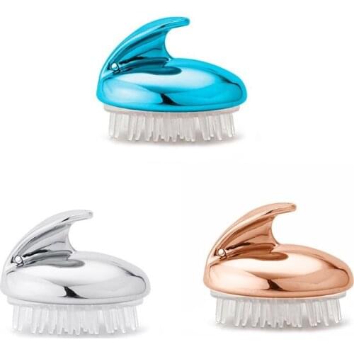 Silicone Shampoo Scalp Shower Washing Hair Growth Massager Brush Comb Unisex U2JD