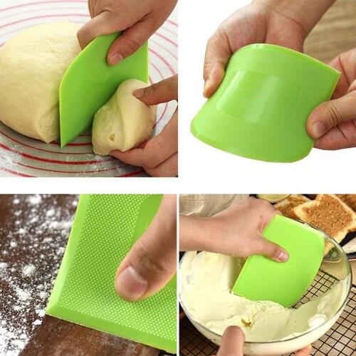 Multi-purpose Scraper for Cake Bread Food Grade PET Cream Spatula Solid Flexible Dough Cutter