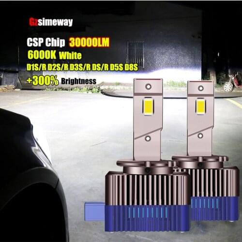 2PCS Mini 1:1 Canbus D1S D3SLED Headlight 32000LM Replacement Original HID D2S D2R D1R D3R D4S D4R D8S D5S Auto Light 6000K 12V