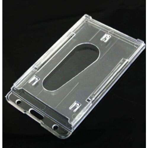 2 Pcs/lot Soft Plastic Clear Sleeves Protector Case Bag Holder New 100*60mm Transparent Card Holder