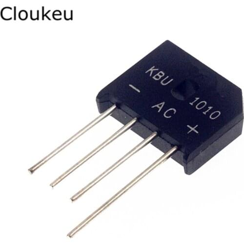 5Pcs KBU1010 ZIP4 10A/1000V