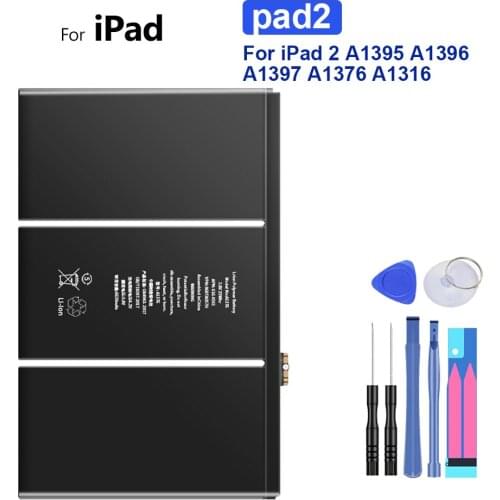 Tablet Battery 6930mAh For Apple iPad 2 iPad2 A1395 A1396 A1397 A1376 A1316