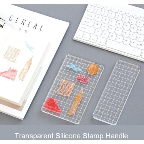 Fromthenon Acrylic silicone stamp handle Notebook Scrapbook stamp seal diy Tool office and school supplies stationery store